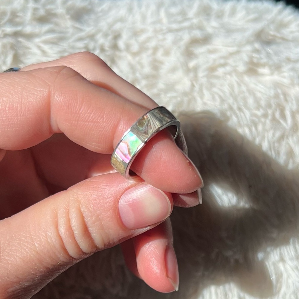 Abalone Shell Ring